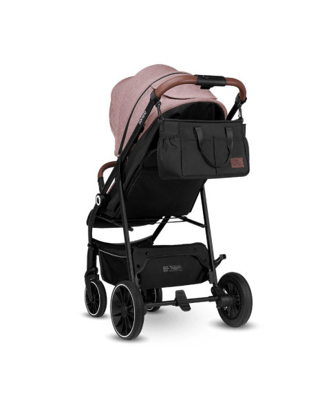 BN-LO-ALEXIA_ PINK_ROSE,Lionelo - Carucior sport Alexia, 6 luni+, Cu geanta pentru parinti, Amortizoare, Suport pentru biberon/p