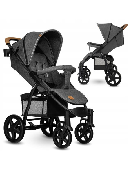 BN-LO-ANNET_TOUR_GREY_STONE,Lionelo - Carucior sport Annet Tour, De la nastere, Cu capotina impermeabila, Cu filtru UPF 50+, Cu 