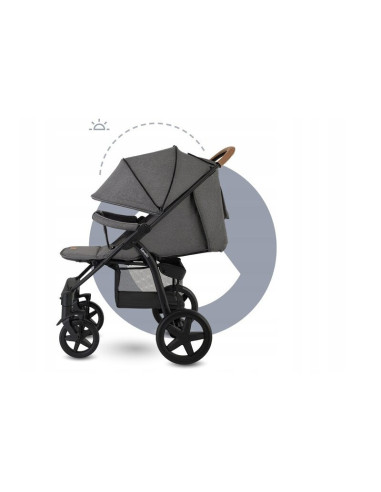 BN-LO-ANNET_TOUR_GREY_STONE,Lionelo - Carucior sport Annet Tour, De la nastere, Cu capotina impermeabila, Cu filtru UPF 50+, Cu 