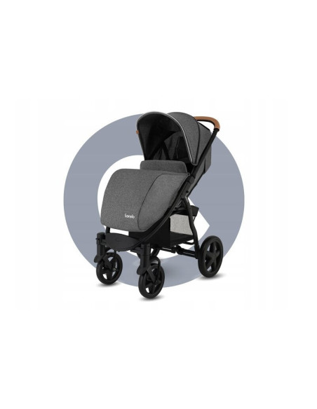 BN-LO-ANNET_TOUR_GREY_STONE,Lionelo - Carucior sport Annet Tour, De la nastere, Cu capotina impermeabila, Cu filtru UPF 50+, Cu 
