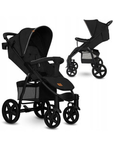 BN-LO-ANNET_TOUR_BLACK_CARBON,Lionelo - Carucior sport Annet Tour, De la nastere, Cu capotina impermeabila, Cu filtru UPF 50+, C 2