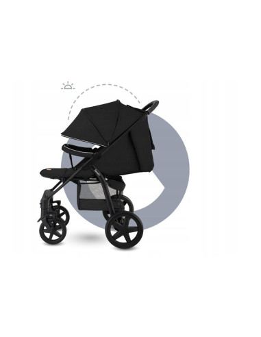 BN-LO-ANNET_TOUR_BLACK_CARBON,Lionelo - Carucior sport Annet Tour, De la nastere, Cu capotina impermeabila, Cu filtru UPF 50+, C