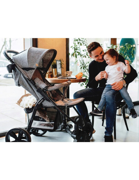 BN-LO-ANNET_TOUR_BLACK_CARBON,Lionelo - Carucior sport Annet Tour, De la nastere, Cu capotina impermeabila, Cu filtru UPF 50+, C