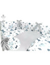 BN-6426972014649,MimiNu - Lenjerie patut cu 4 piese, Cu doua protectii laterale, Din bumbac certificat Oeko Tex Standard 100, Pe