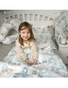 BN-6426972014717,MimiNu - Lenjerie patut cu 4 piese, Cu doua protectii laterale, Din bumbac certificat Oeko Tex Standard 100, Pe