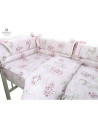 BN-6426972014724,MimiNu - Lenjerie patut cu 4 piese, Cu doua protectii laterale, Din bumbac certificat Oeko Tex Standard 100, Pe