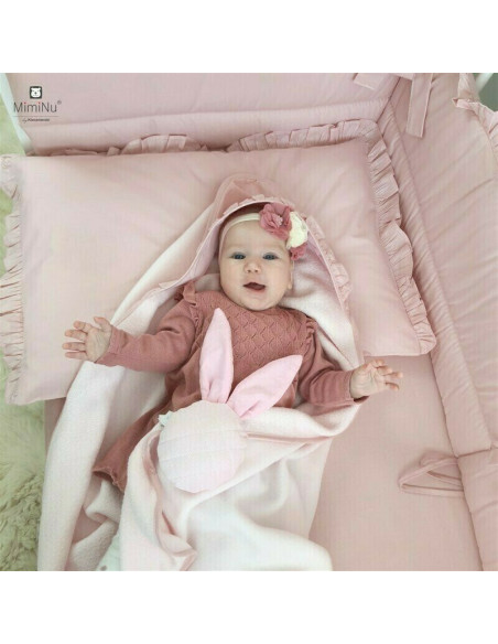 BN-6426972014939,MimiNu - Set lenjerie patut cu 6 piese, Cu volanase, Cu pilota si perna, Cu doua aparatori laterale, Din bumbac BN-6426972014939,MimiNu - Set lenjerie patut cu 6 piese, Cu volanase, Cu pilota si perna, Cu doua aparatori laterale, Din bumbac