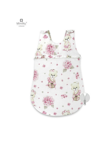 BN-6426972012645,MimiNu - Sac de dormit pentru bebelusi, De iarna, Cu volanase, Din bumbac certificat Oeko Tex Standard 100, Cu 