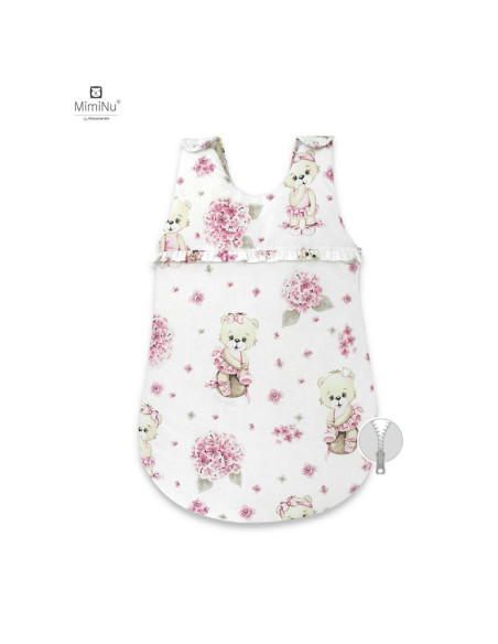 BN-6426972012645,MimiNu - Sac de dormit pentru bebelusi, De iarna, Cu volanase, Din bumbac certificat Oeko Tex Standard 100, Cu 