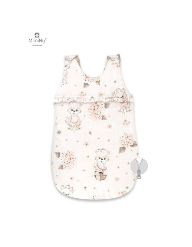 BN-6426972012652,MimiNu - Sac de dormit pentru bebelusi, De iarna, Cu volanase, Din bumbac certificat Oeko Tex Standard 100, Cu 