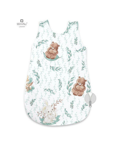 BN-6426972012683,MimiNu - Sac de dormit pentru bebelusi, De iarna, Din bumbac certificat Oeko Tex Standard 100, Cu fermoar later
