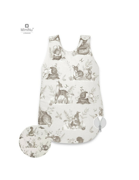 BN-6426972012782,MimiNu - Sac de dormit pentru bebelusi, De iarna, Din bumbac certificat Oeko Tex Standard 100, Cu fermoar later
