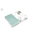 BN-6426972012942,MimiNu - Paturica pufoasa cu doua fete, Dimensiune 75x100 cm, Din tesatura minky si bumbac, Materiale certifica