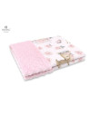BN-6426972012966,MimiNu - Paturica pufoasa cu doua fete, Dimensiune 75x100 cm, Din tesatura Minky si bumbac, Materiale certifica