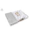 BN-6426972013017,MimiNu - Paturica pufoasa cu doua fete, Dimensiune 75x100 cm, Din tesatura Minky si bumbac, Materiale certifica