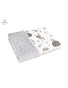 BN-6426972013024,MimiNu - Paturica pufoasa cu doua fete, Dimensiune 75x100 cm, Din tesatura minky si bumbac, Materiale certifica