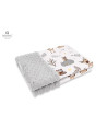BN-6426972013031,MimiNu - Paturica pufoasa cu doua fete, Dimensiune 75x100 cm, Din tesatura minky si bumbac, Materiale certifica