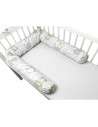BN-6426972013307,MimiNu - Aparatoare tip rulou pentru patut, Lungime 180 cm, Din bumbac certificat Oeko Tex Standard 100, Cu dia