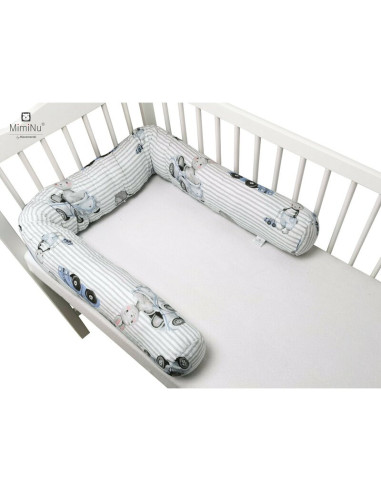 6426972013314,MimiNu - Aparatoare tip rulou pentru patut, Lungime 180 cm, Din bumbac certificat Oeko Tex Standard 100, Cu diamet