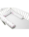 BN-6426972013345,MimiNu - Aparatoare tip rulou pentru patut, Lungime 180 cm, Din bumbac certificat Oeko Tex Standard 100, Cu dia