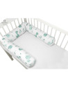 BN-6426972013352,MimiNu - Aparatoare tip rulou pentru patut, Lungime 180 cm, Din bumbac certificat Oeko Tex Standard 100, Cu dia