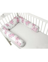 BN-6426972013369,MimiNu - Aparatoare tip rulou pentru patut, Lungime 180 cm, Din bumbac certificat Oeko Tex Standard 100, Cu dia