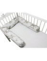 BN-6426972013390,MimiNu - Aparatoare tip rulou pentru patut, Lungime 180 cm, Din bumbac certificat Oeko Tex Standard 100, Cu dia