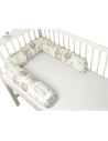 BN-6426972013413,MimiNu - Aparatoare tip rulou pentru patut, Lungime 180 cm, Din bumbac certificat Oeko Tex Standard 100, Cu dia