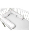 BN-6426972013420,MimiNu - Aparatoare tip rulou pentru patut, Lungime 180 cm, Din bumbac certificat Oeko Tex Standard 100, Cu dia