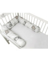 BN-6426972013451,MimiNu - Aparatoare tip rulou pentru patut, Lungime 180 cm, Din bumbac certificat Oeko Tex Standard 100, Cu dia