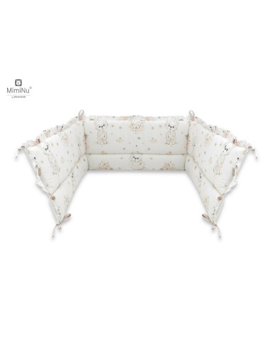 BN-6426972013505,MimiNu - Aparatoare pentru patut 120x60 cm, Din bumbac certificat Oeko Tex Standard 100, Cu inaltimea de 30 cm,