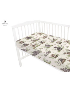 BN-6426972013840,MimiNu - Cearceaf cu elastic pentru patut leagan sau patut co-sleeper, Dimensiune 90x40 cm, Din bumbac certific 2