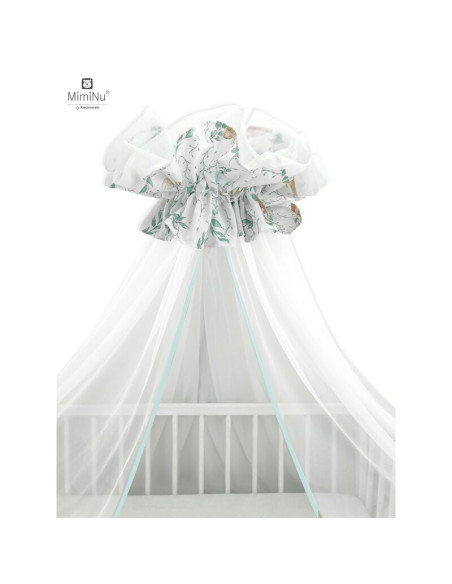 BN-6426972013093,MimiNu - Baldachin mare din tull, Cu funda din bumbac, Dimensiune 400x170 cm, Materiale certificate Oeko Tex St BN-6426972013093,MimiNu - Baldachin mare din tull, Cu funda din bumbac, Dimensiune 400x170 cm, Materiale certificate Oeko Tex St