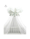 BN-6426972013109,MimiNu - Baldachin mare din tull, Cu funda din bumbac, Dimensiune 400x170 cm, Materiale certificate Oeko Tex St