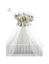 BN-6426972013208,MimiNu - Baldachin mare din tull, Cu funda din bumbac, Dimensiune 400x170 cm, Materiale certificate Oeko Tex St