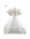 BN-6426972013222,MimiNu - Baldachin mare din tull, Cu funda din bumbac, Dimensiune 400x170 cm, Materiale certificate Oeko Tex St