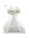BN-6426972013253,MimiNu - Baldachin mare din tull, Cu funda din bumbac, Dimensiune 400x170 cm, Materiale certificate Oeko Tex St