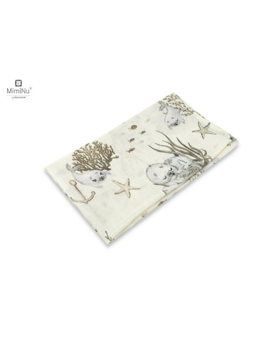 BN-6426972014502,MimiNu - Set 2 bucati scutece tetra din bumbac, Refolosibile, Cu multiple intrebuintari, Dimensiune 70x80 cm, D