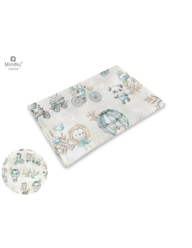 BN-6426972014502,MimiNu - Set 2 bucati scutece tetra din bumbac, Refolosibile, Cu multiple intrebuintari, Dimensiune 70x80 cm, D