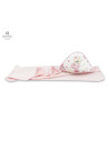 BN-6426972014274,MimiNu - Prosop mare cu gluga si volanas, Dimensiune 100x100 cm, Din bumbac si thermo fleece, Materiale certifi