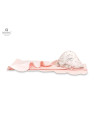 BN-6426972014281,MimiNu - Prosop mare cu gluga si volanas, Dimensiune 100x100 cm, Din bumbac si thermo fleece, Materiale certifi