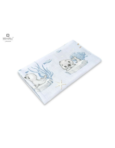 6426972014472,MimiNu - Scutec tetra din bumbac, Refolosibil, Cu multiple intrebuintari, Dimensiune 70x80 cm, Din bumbac certific