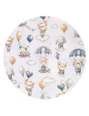 BN-6426972014359,MimiNu - Cos rotund pentru depozitare jucarii, Din bumbac certificat Oeko Tex Standard 100, Cu manere, 50x35 cm
