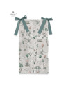 BN-6426972014397,MimiNu - Organizator pentru patut, Din bumbac certificat Oeko Tex Standard 100, Cu 6 compartimente, Cu doua pan