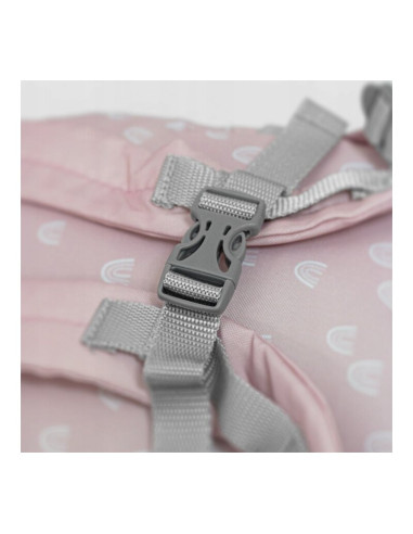 BN-506109,Petite&Mars - Ghiozdan pentru copii Backie, Greutate redusa, Curea impotriva alunecarii de pe umeri, Ornamente reflect