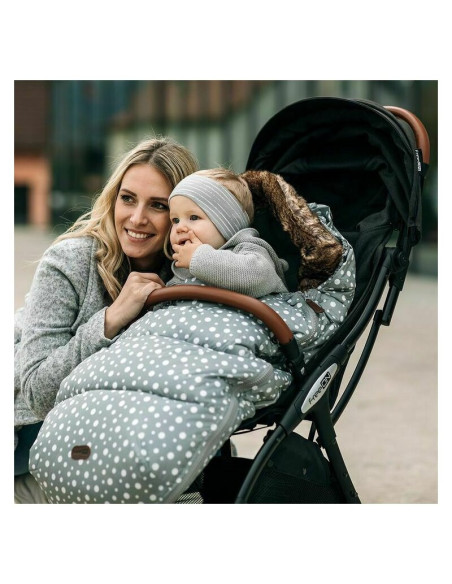 BN-405500,Sac de iarna pentru carucior, Polar, 100x55 cm, Impermeabil, Cu guler detasabil din blanita, Cu interior din fleece, F