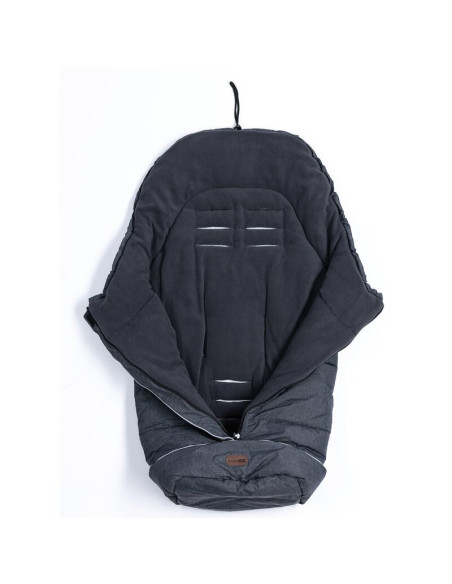 BN-FREE43865,Sac de iarna pentru carucior, landou sau scaun auto, Nord, 100x50 cm, Impermeabil, Cu efecte reflectorizante, Cu in