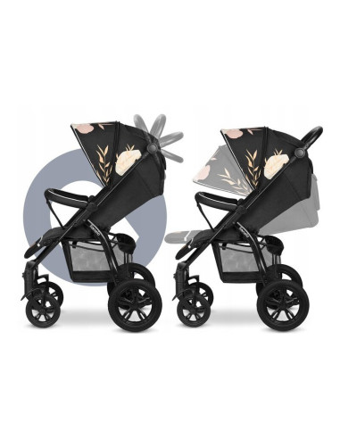 BN-LO-ANNET_TOUR_LOVIN,Lionelo - Carucior sport Annet Tour Lovin, Editie Limitata, De la nastere, Cu capotina impermeabila, Cu f