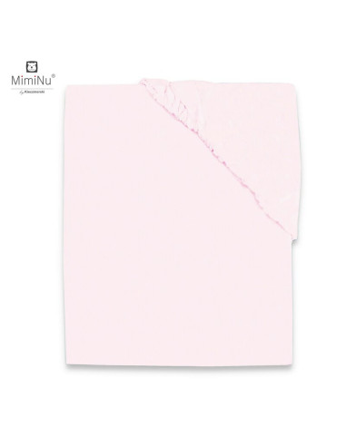 BN-6426972015899,MimiNu - Cearceaf Jerse cu elastic, Pentru patut de dimensiunea 120X60 cm, Material certificat Oeko Tex Standar