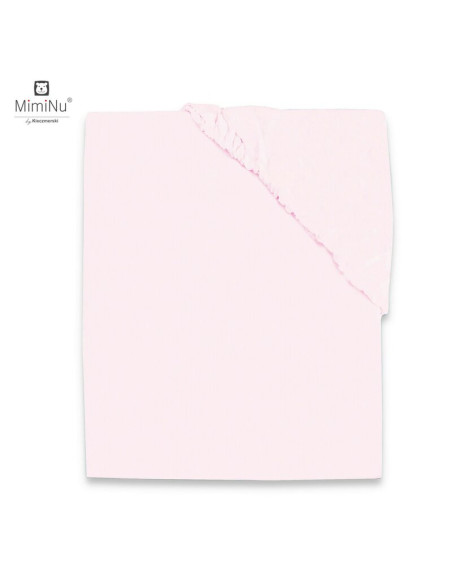 BN-6426972015899,MimiNu - Cearceaf Jerse cu elastic, Pentru patut de dimensiunea 120X60 cm, Material certificat Oeko Tex Standar